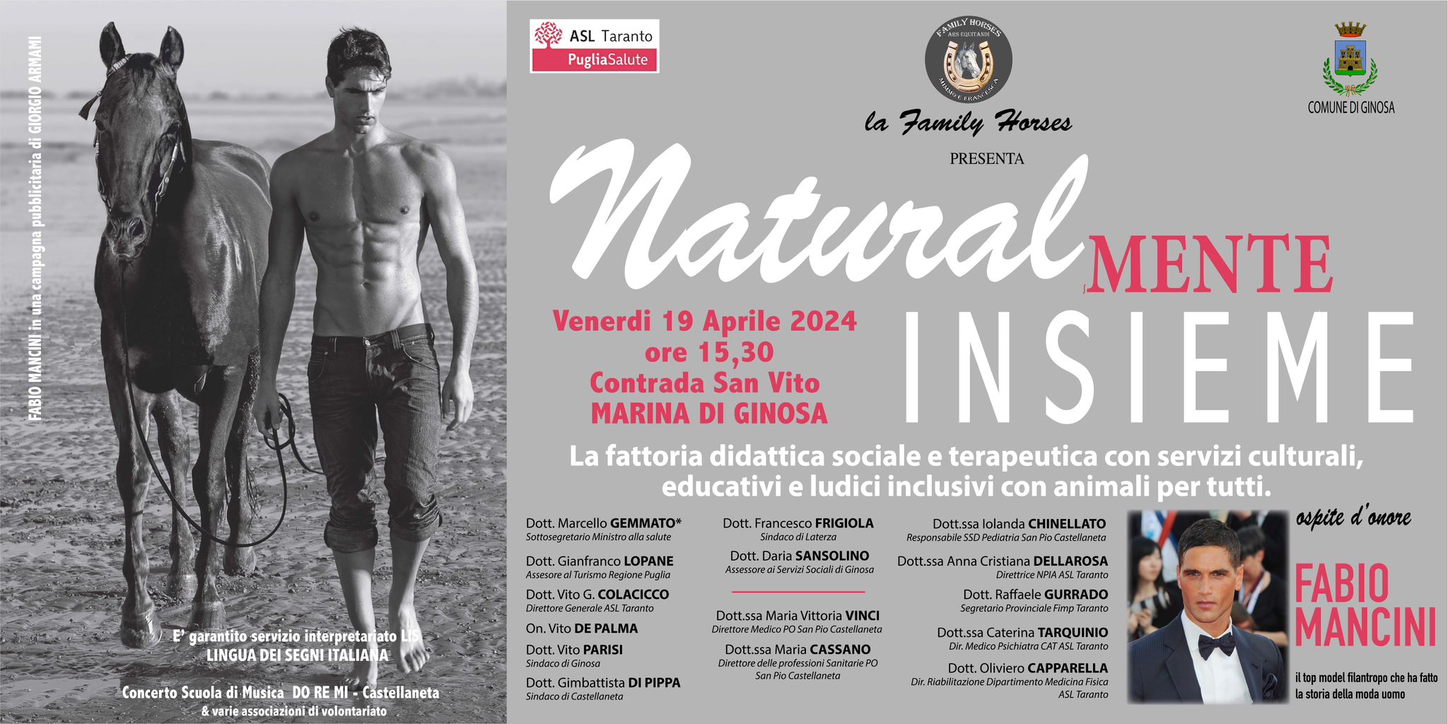 Il Top Model Fabio Mancini Presenta Naturalmente Insieme La Nuova